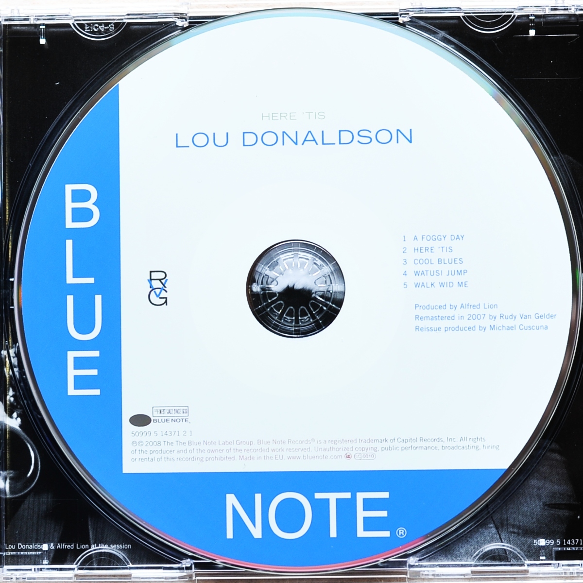 【RVG ブルーノート輸入盤】ルー・ドナルドソン /ヒア・ティス/Lou Donaldson/HERE 'TIS/Blue Note/グラント・グリーン/Grant Greenの画像4