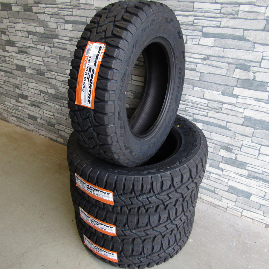 即納 デリカD:5 エクストレイル 215/70R16 TOYO オープンカントリー R/T XTREME-J XJ04 16×7.0J+35 5/114.3 BRBK タイヤホイール4本セット_画像7