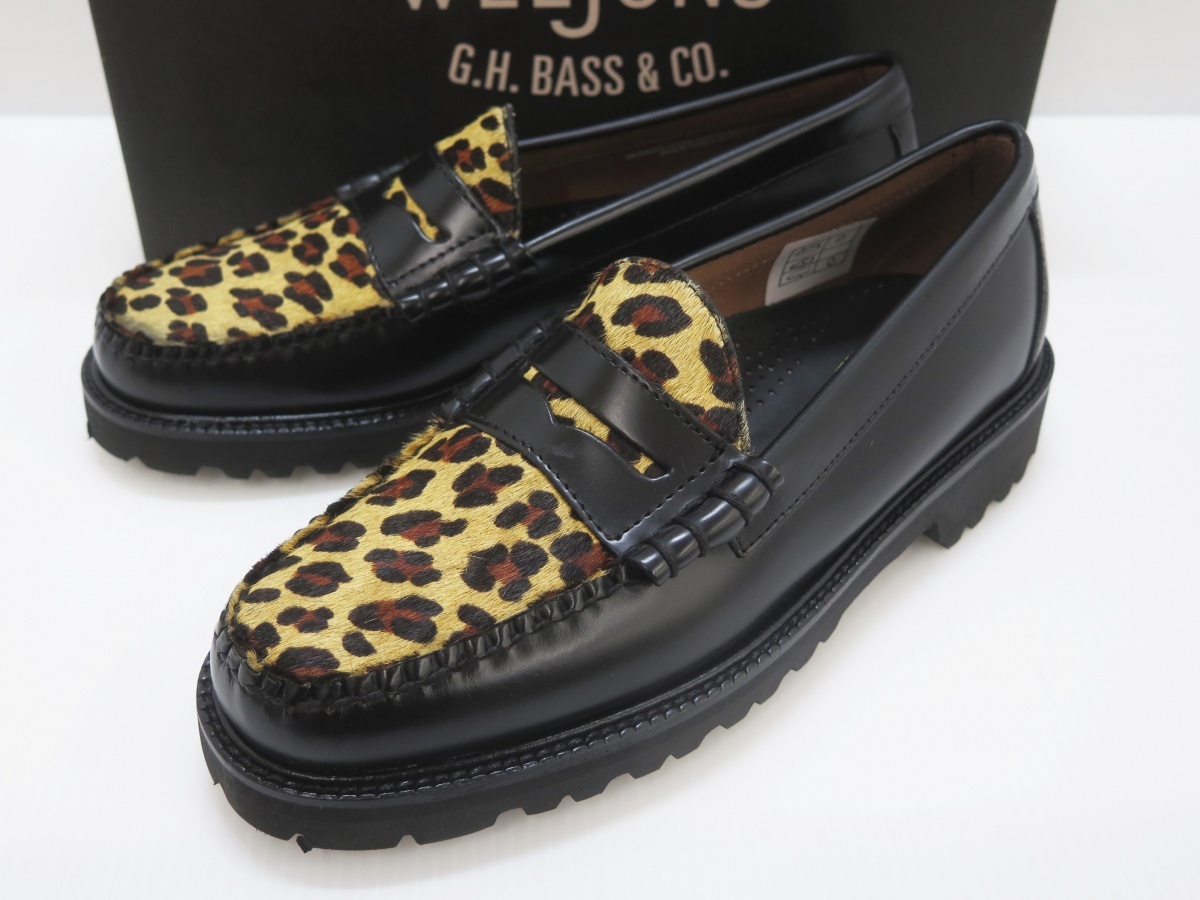 G.H.BASS ジーエイチバス BA91509 LACK&LEOPARD RUG SOLE ローファー　未使用美品