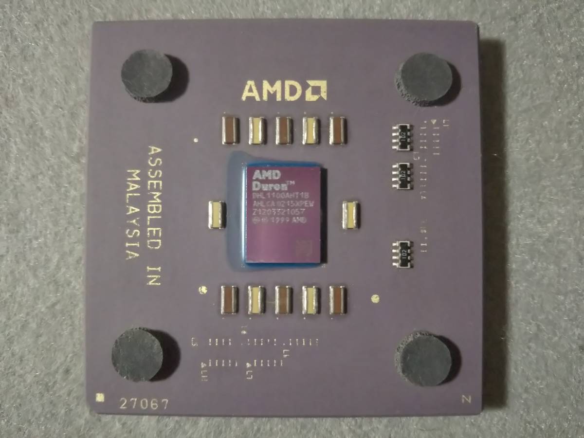 AMD 低消費電力版 Duron 1.1GHz DHL1100AHT1B TDP 35W Morgan (Model 7) Socket A (Socket 462)_低消費電力版 Duron 1.1GH