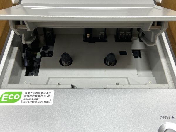 【C877】Panasonic パナソニック ミニコンポ CD MD カセット SA-PM700MD/SB-PM700 リモコン付き_画像6