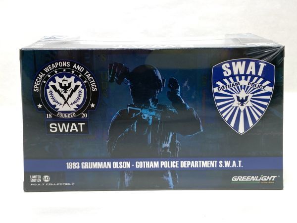 【D169】新品 未開封 希少品 Greenlight 1/43 スワット グリーンライト グラマン オルソン ゴッサム Grumman Olson Swat Gotham Police b_画像7