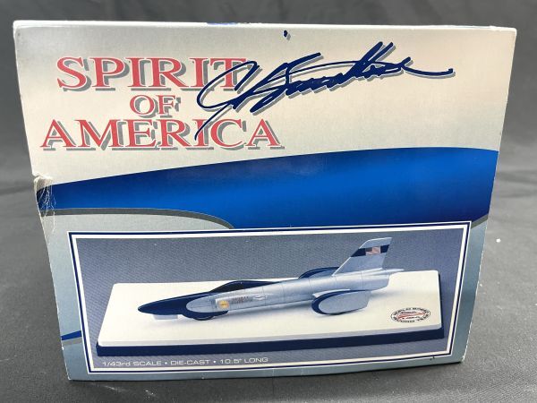 【D160】展示品 激レア 希少品 Spirit of America ターボジェット ボンネビル 速度記録 1/43 スピリット オブ アメリカ 全長約27cm b_画像9