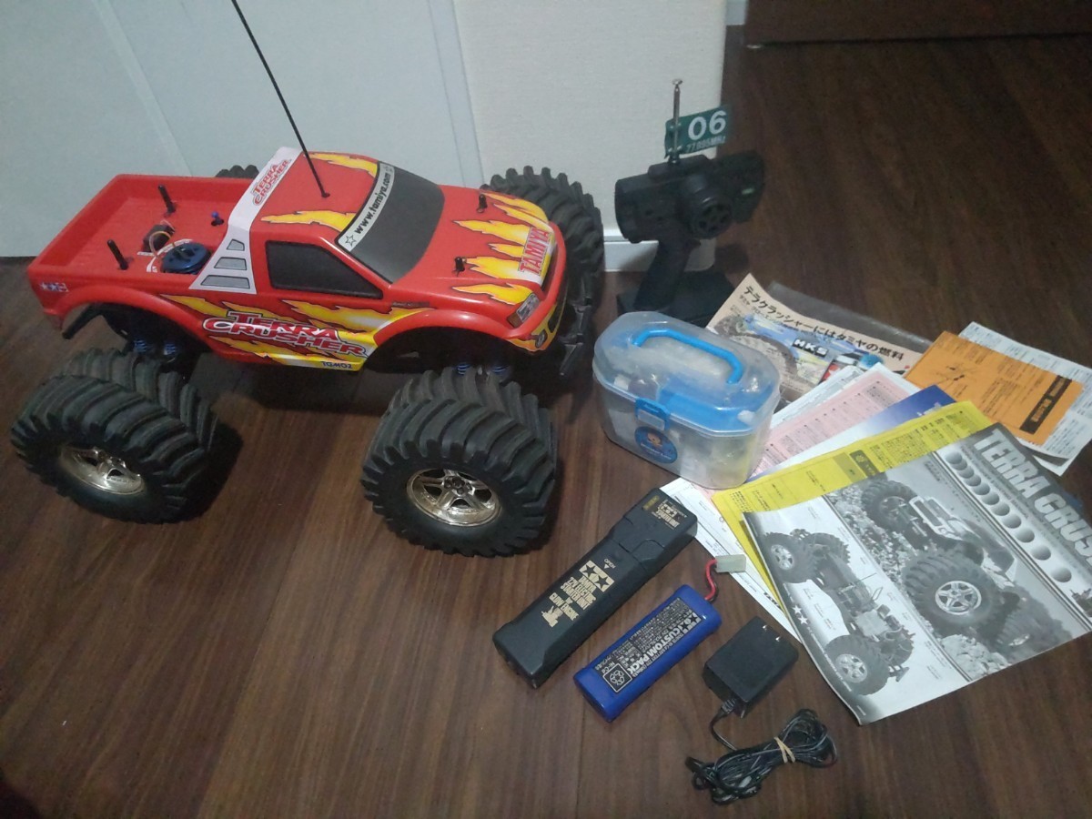 Tamiya 1/8 Engine RC Terracer Monster Track с электрическим стартовым набором запасных частей и т. Д.