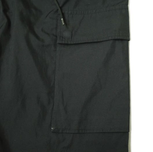 UNUSED Anne б/у 19SS сделано в Японии POLYESTER SILK CARGO PANTS атлас брюки-карго UW0748 4 BLACK легкий низ g15349