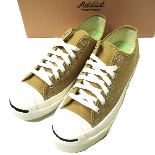 新品 CONVERSE ADDICT コンバースアディクト 23AW JACK PURCELL CANVAS ジャックパーセル キャンバス 1AD672 US6(24.5cm) CAMEL g15704