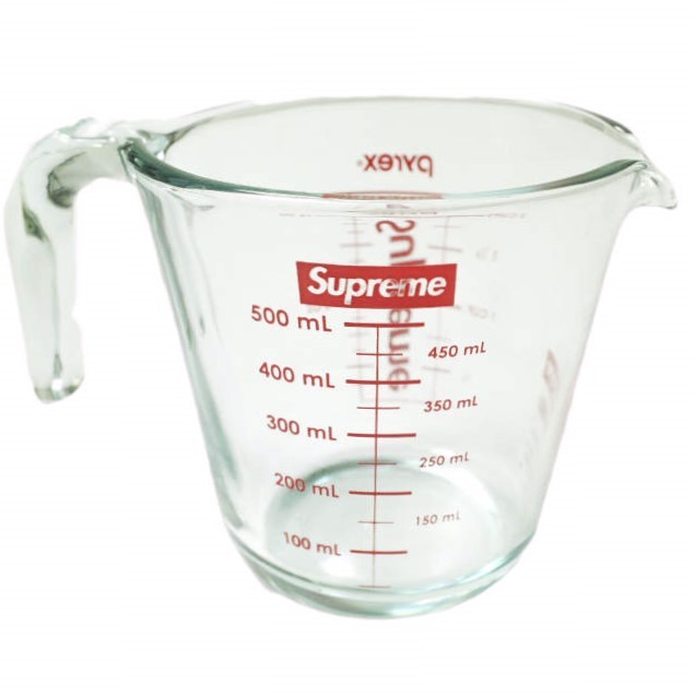 新品 SUPREME シュプリーム 19AW Pyrex 2-Cup Measuring Cup パイレックス メジャーカップ 計量カップ Clear MADE IN USA s18564