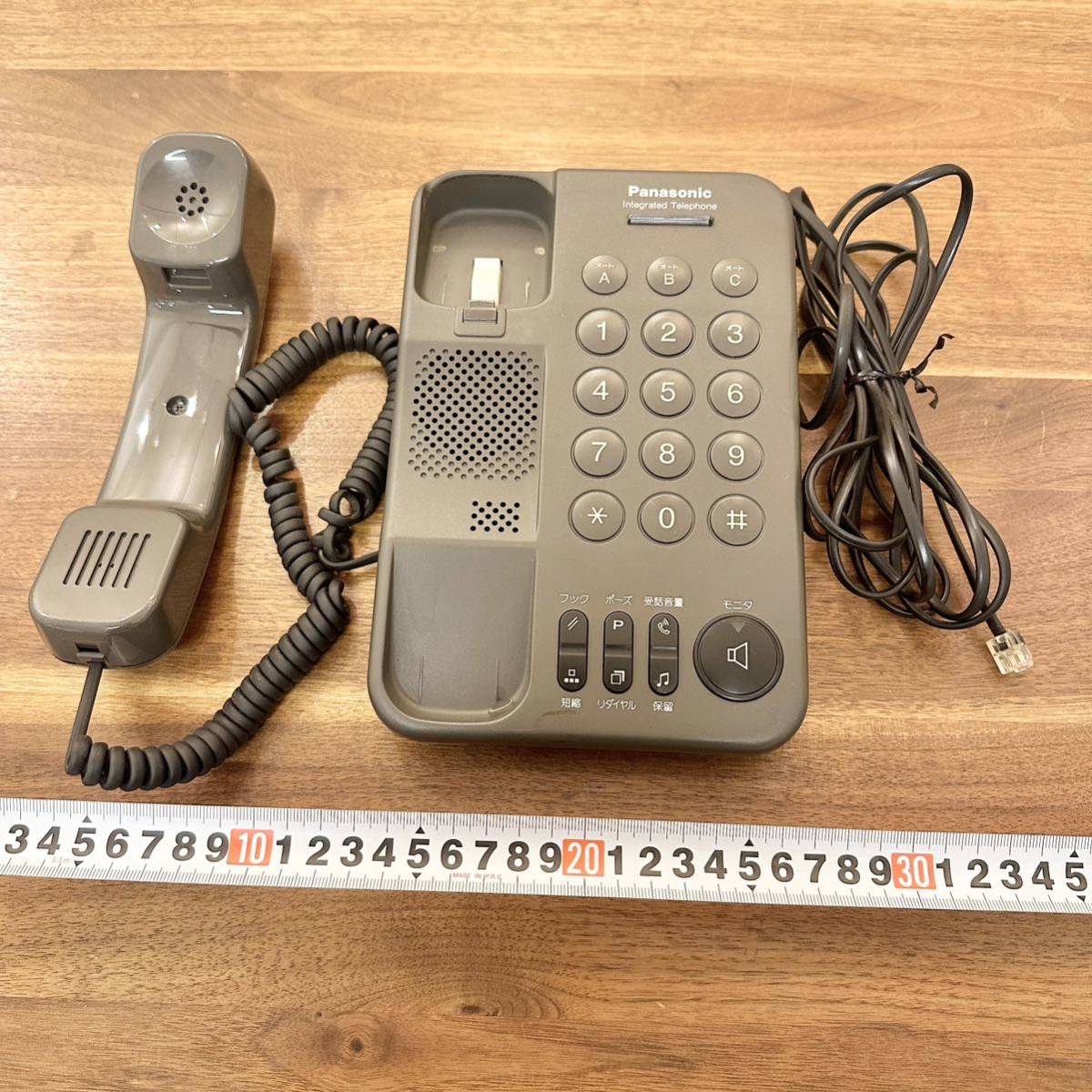 パナソニック Panasonic 電話機 昭和レトロ VE-F37 松下通信工業株式会社 NTT ブラック 固定電話 処分品の画像2