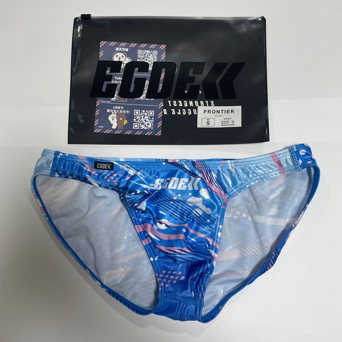 EGDE≪ FRONTIER スーパーローライズビキニ Sサイズ ブルー 3331 EGDE≪ FRONTIER スーパーローライズビキニ Sサイズ ブルー 3331