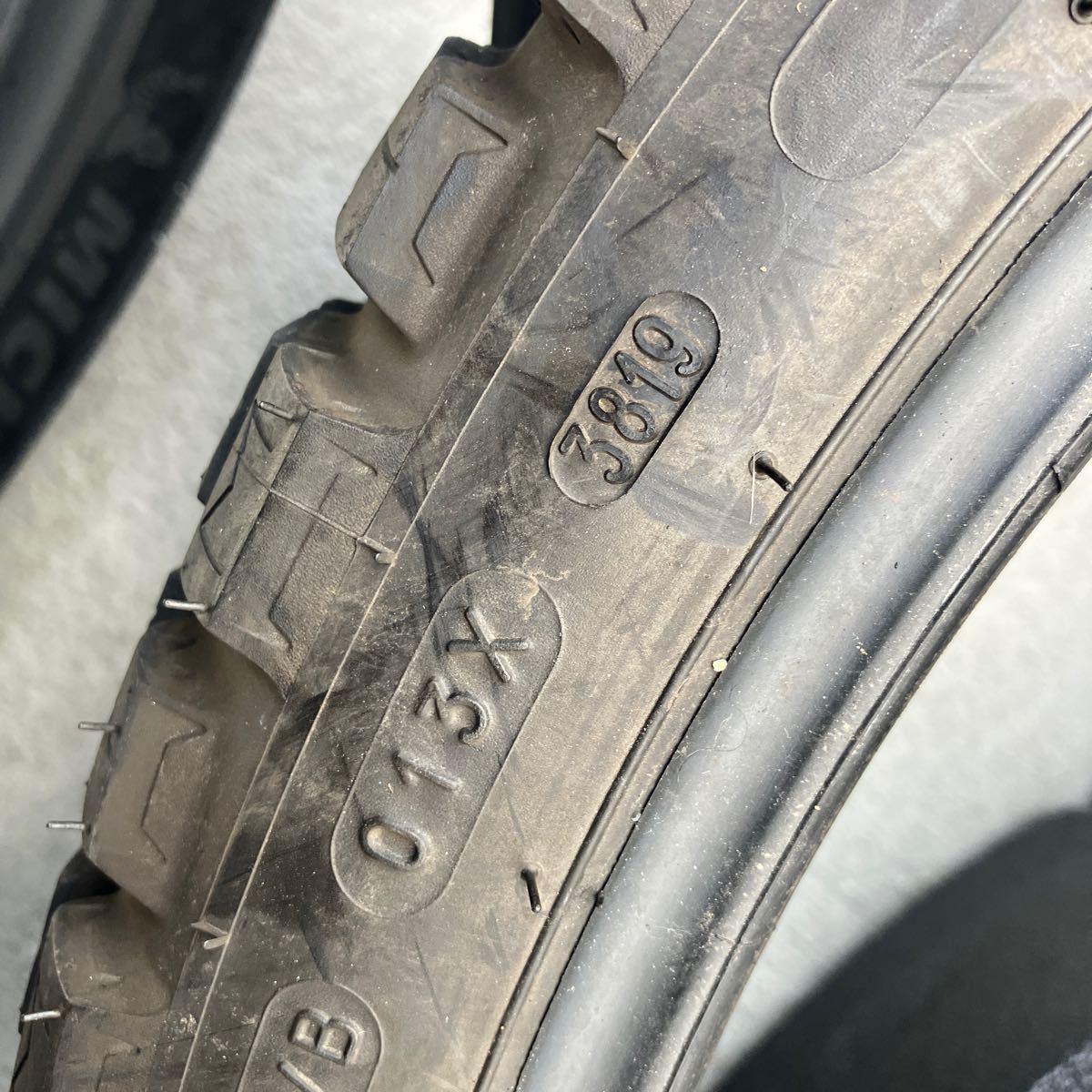 送料無料！ 中古 2019年製造 MICHELIN ANAKEE WILD 90/90-21 ミシュラン アナキー ワイルド 90/90/21バリ山 _画像5