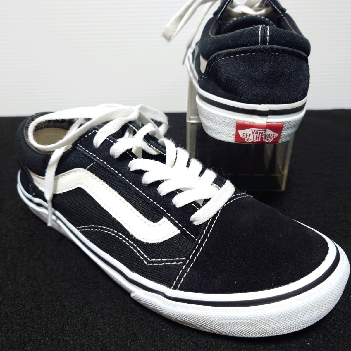 VANS バンズ オールドスクール スニーカー 靴 24.5cm レディース ブラック 黒_画像1