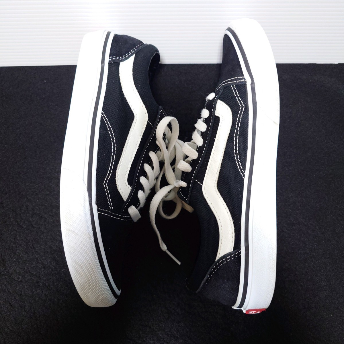 VANS バンズ オールドスクール スニーカー 靴 24.5cm レディース ブラック 黒_画像4