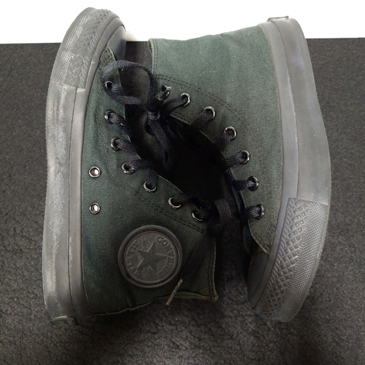 converseALLSTAR コンバースオールスター キャンバス ハイカット スニーカー 靴 23.5cm レディース ブラック 黒_画像3