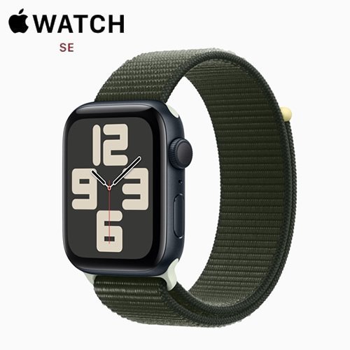 @【未使用品】 Apple Watch SE 第2世代 (GPS) 44mm ミッドナイトアルミニウムケース サイプレススポーツバンド MRTX3J/A アップルウォッチ_画像1