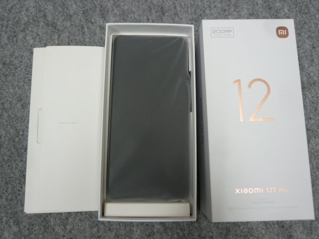 @【未使用品】 SIMフリー Xiaomi 12T Pro 256GB ブラック A201XM スマートフォン スマホ シャオミ ソフトバンク版