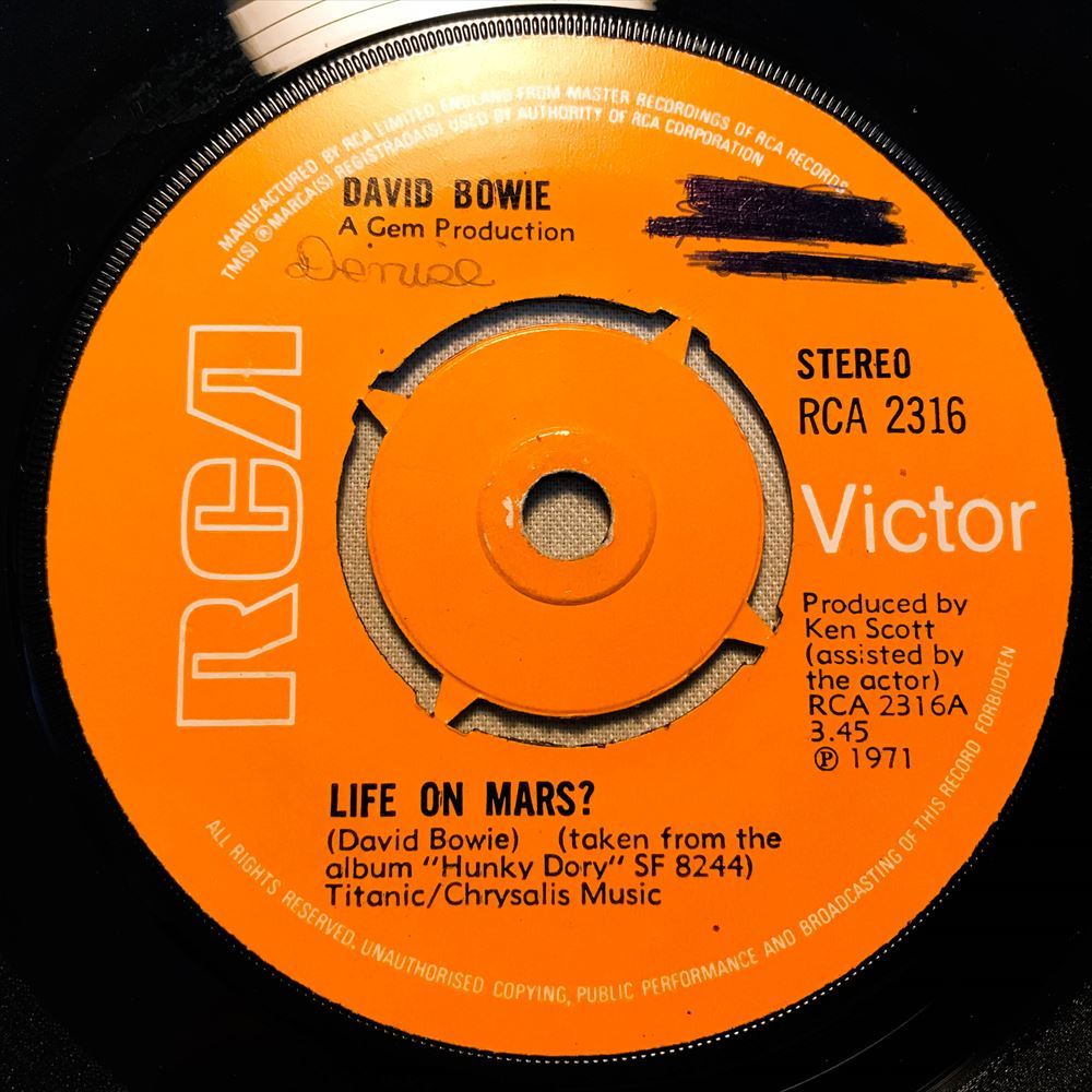 ◆UK ORG◆ DAVID BOWIE / LIFE ON MARS? / THE MAN WHO SOLD THE WORLD ◆世界を売った男/火星の生活_画像1