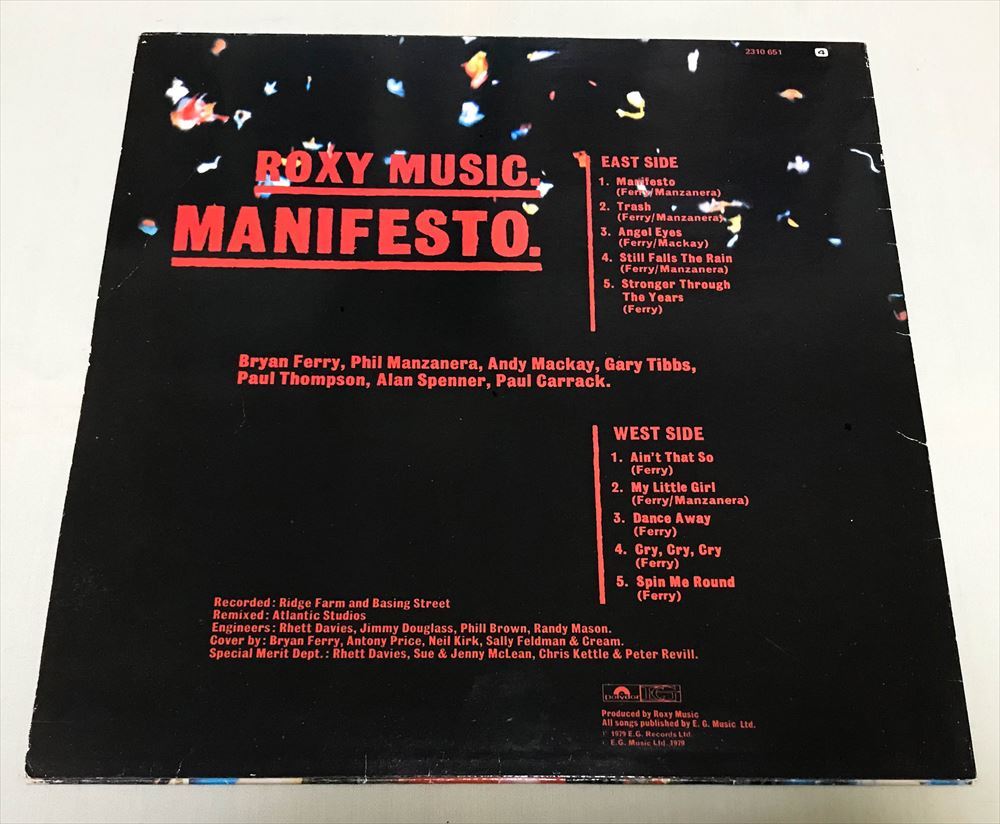 ◆スウェーデンORG◆ ROXY MUSIC / MANIFESTO ◆_画像3