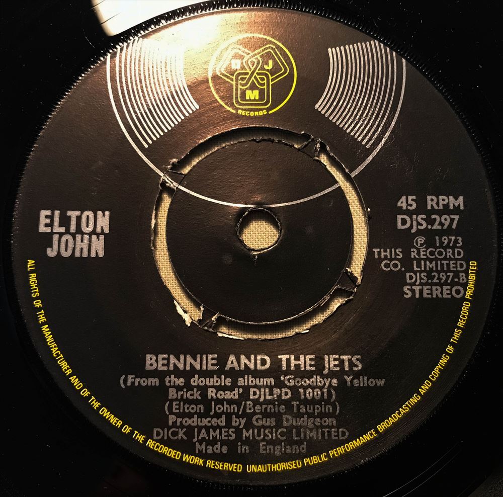 ◆UK ORG◆ ELTON JOHN / CANDLE IN THE WIND / BENNIE AND JETS ◆風の中の火のようにの画像3