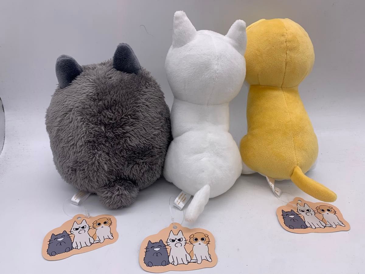 新品 しかるねこ ちょこりん ぬいぐるみ  3点組 あまやかすねこ・しかるねこ・ながめるねこ　