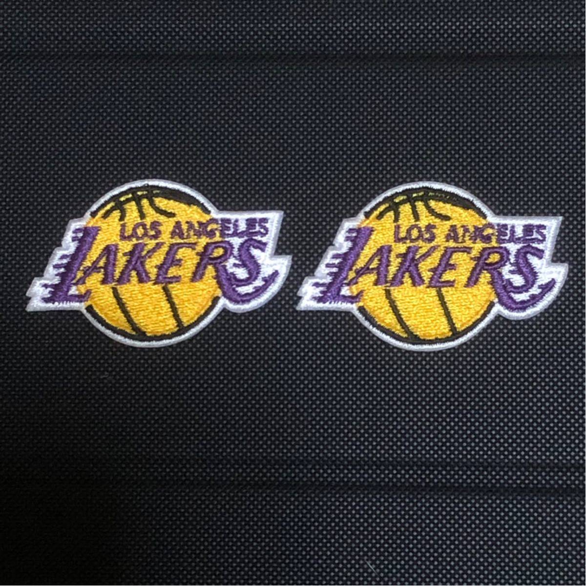 NBA ロサンゼルス・レイカーズ ミニサイズワッペン (約5cm) ２枚セットの画像1