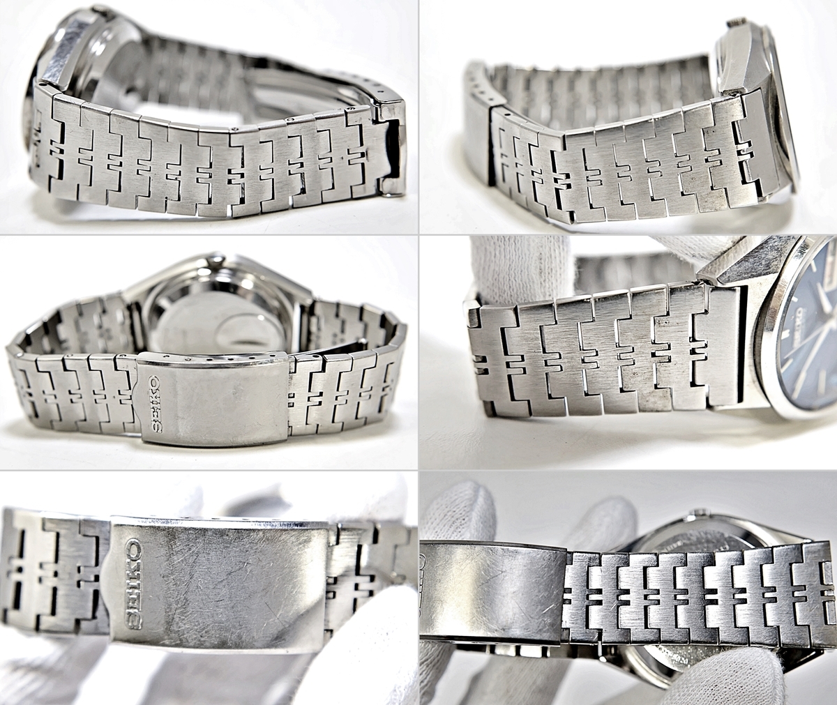SEIKO TYPE Ⅱ 4623-8020 セイコー タイプ2 デイデイト メンズ クォーツ 腕時計 青文字盤 純正ベルト 003FMZFI99_画像8
