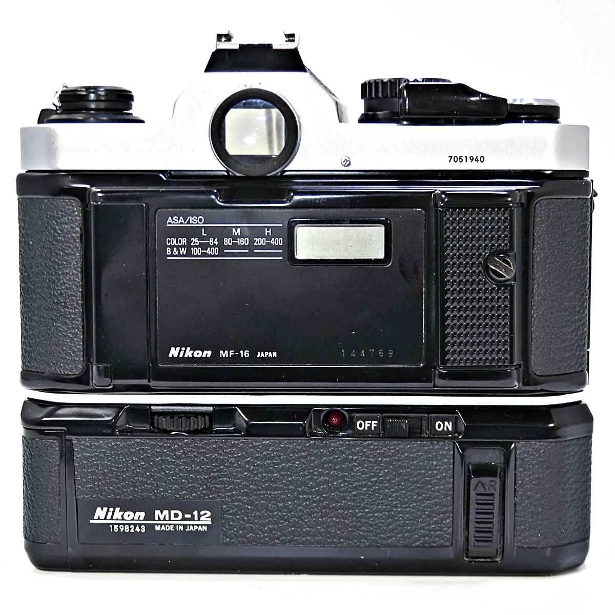 Nikon FM2 MF-16 MD-12 ニコン 一眼レフカメラ フィルムカメラ ボディ モータードライブ 010FUZFI04_画像3