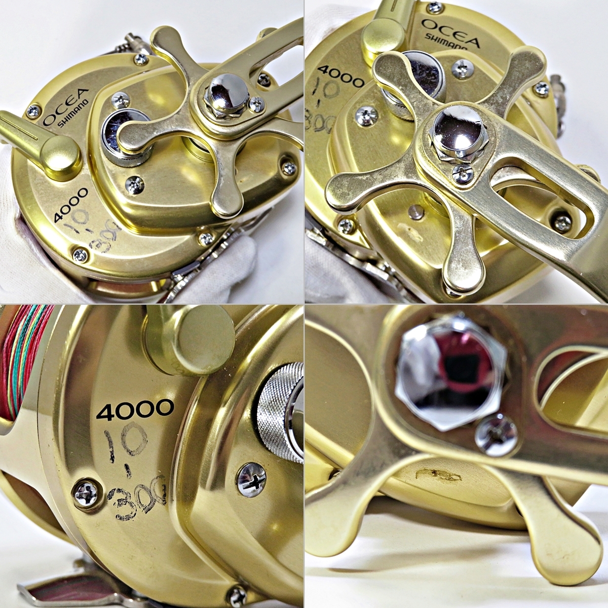 ◎SHIMANO OCEA JIGGER 4000 シマノ オシアジガー リール フィッシング 釣具 難有 010FUZFI33_画像9