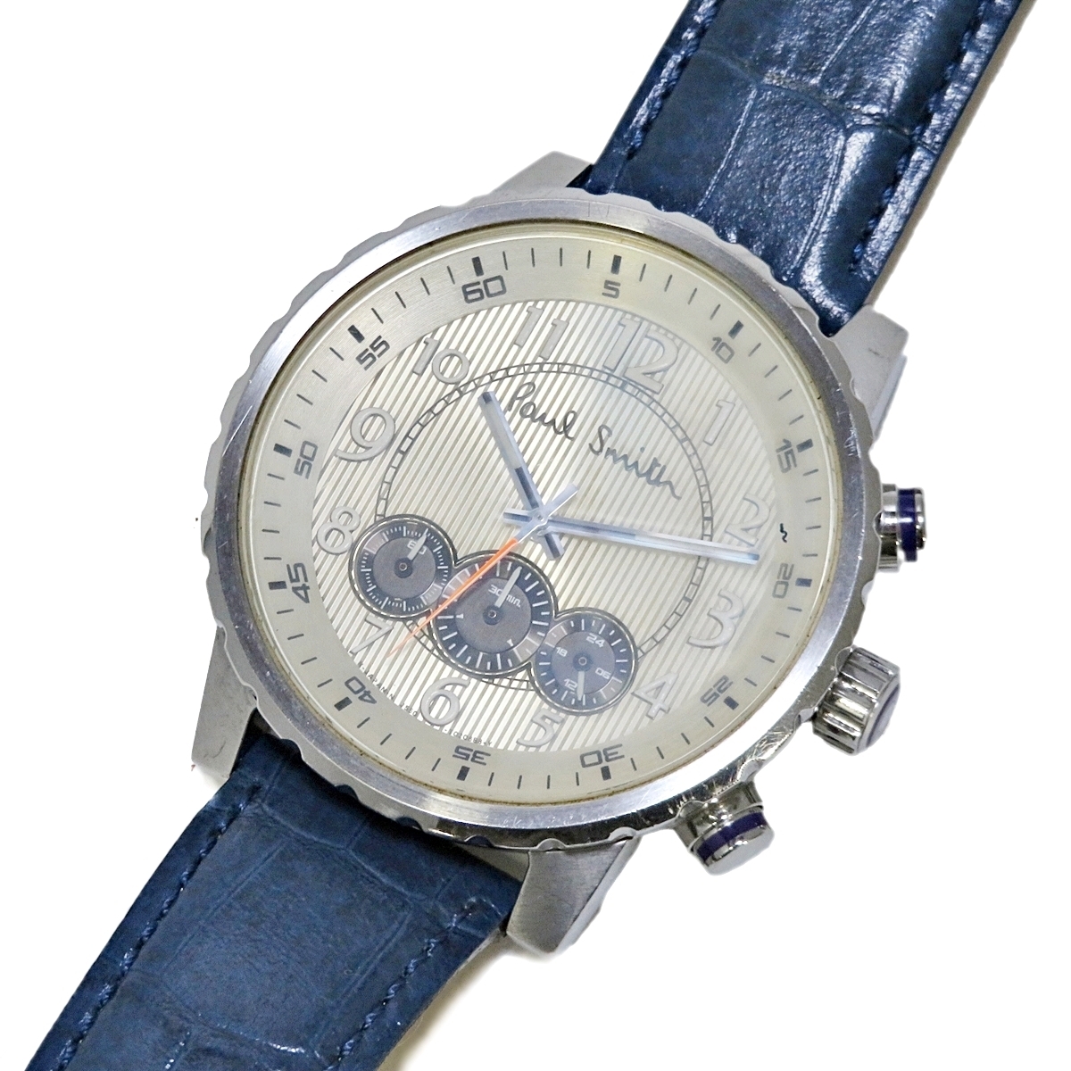 Paul smith J550-T013121 ポールスミス クロノグラフ メンズ クォーツ 腕時計 ベルト破損有り 005FOZFI84_画像1