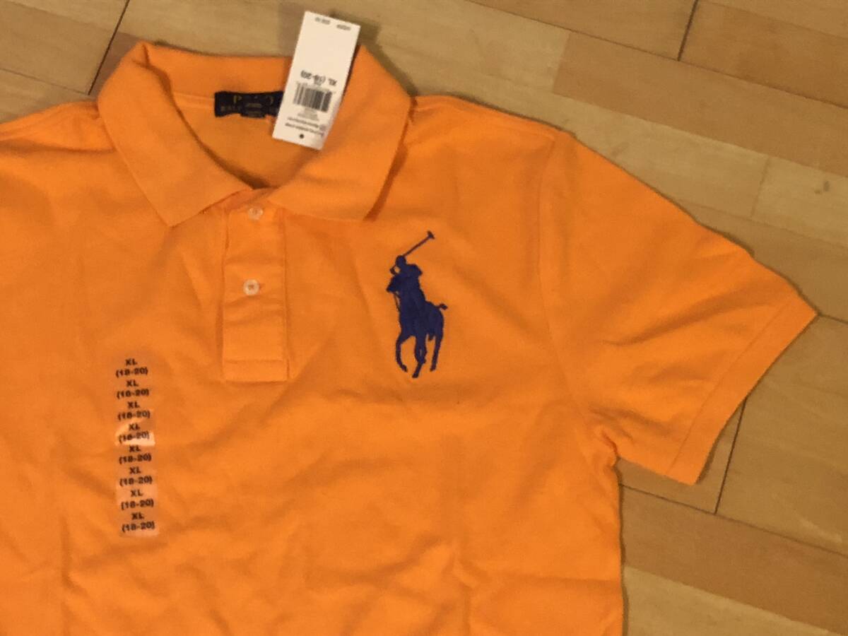 POLO RALPH LAUREN ポロラルフローレン キッズ ポロシャツ オレンジ 正規品 18-20サイズ（キッズXL以上）新品の画像9