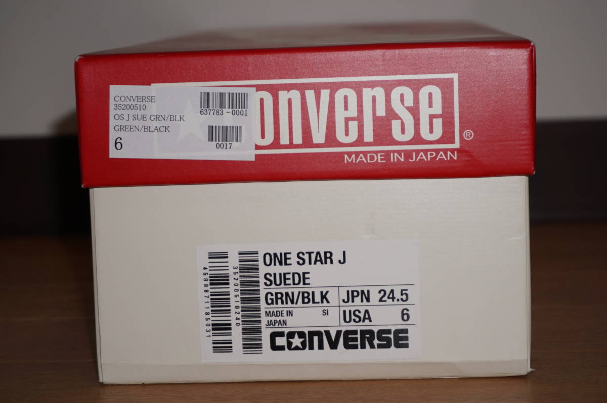 新品 コンバース ワンスター J スエード グリーン/ブラック 24.5cm（USA 6）CONVERSE ONESTAR_画像10