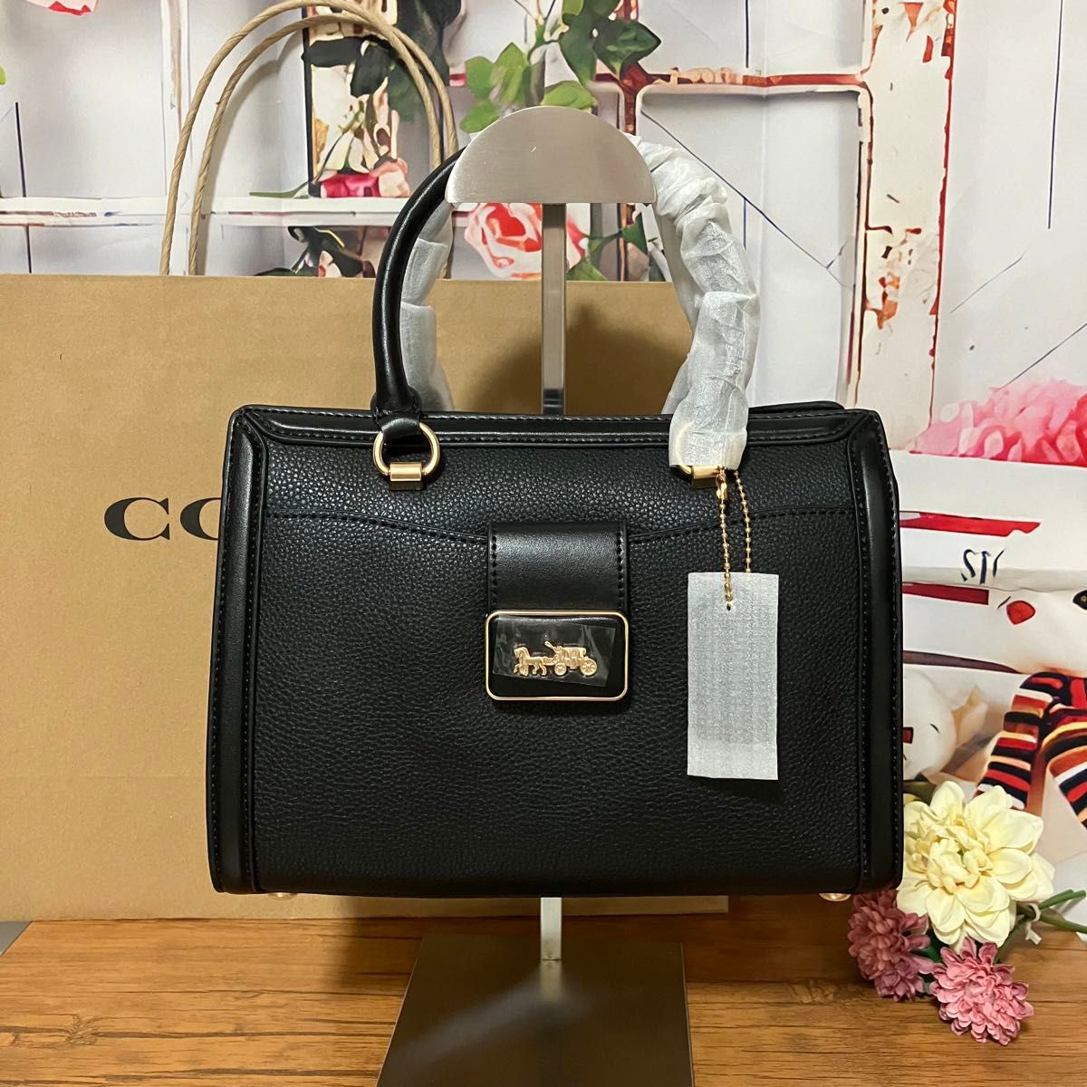 コーチ COACH グレース キャリーオール ブラック アウトレット コーチ COACH グレース キャリーオール ブラック アウトレット