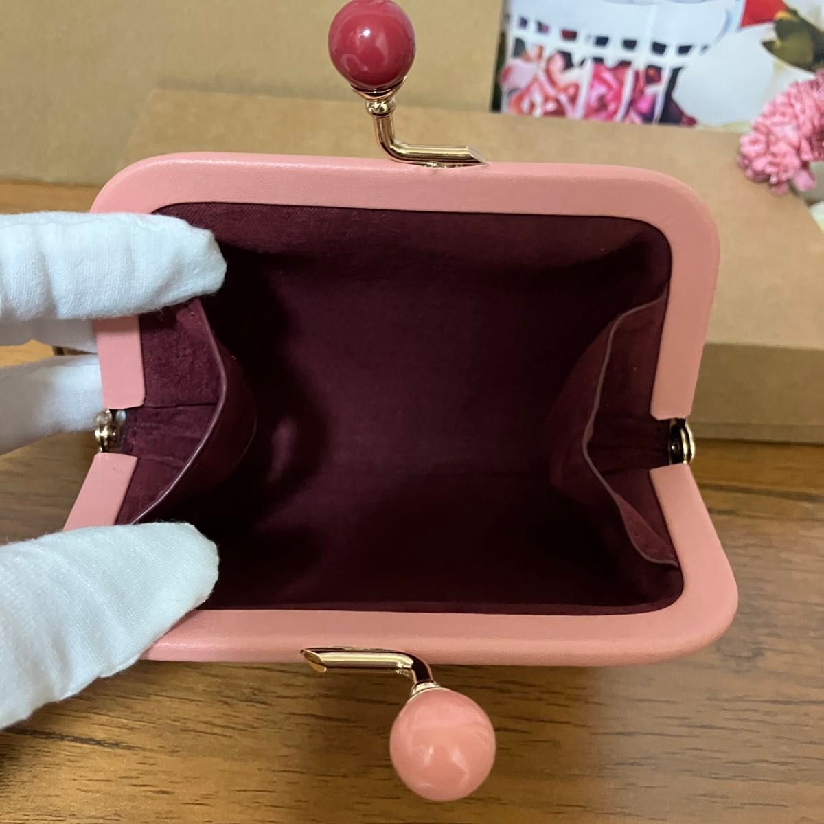 COACH コーチ がま口財布 二つ折り財布 シグネチャー キャンバス