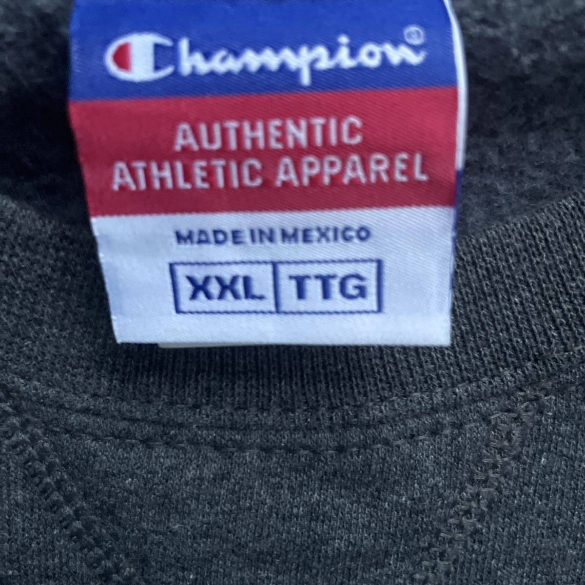 champion チャンピオン ヘビーオンス ワンポイントロゴ クルーネック スウェット トレーナー チャコールグレー XXL_画像4