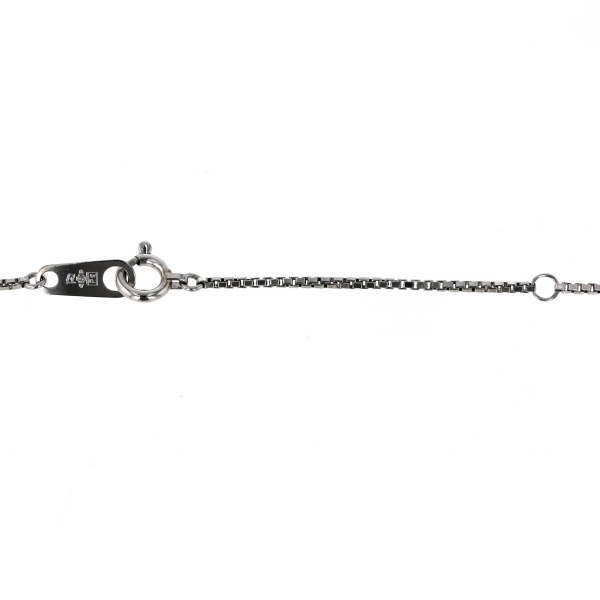 Pt850 プラチナ ネックレス アンダリュサイト 0.88ct ダイヤモンド 0.23ct ソード シールド 40cm 鑑別書【新品仕上済】【zz】【中古】