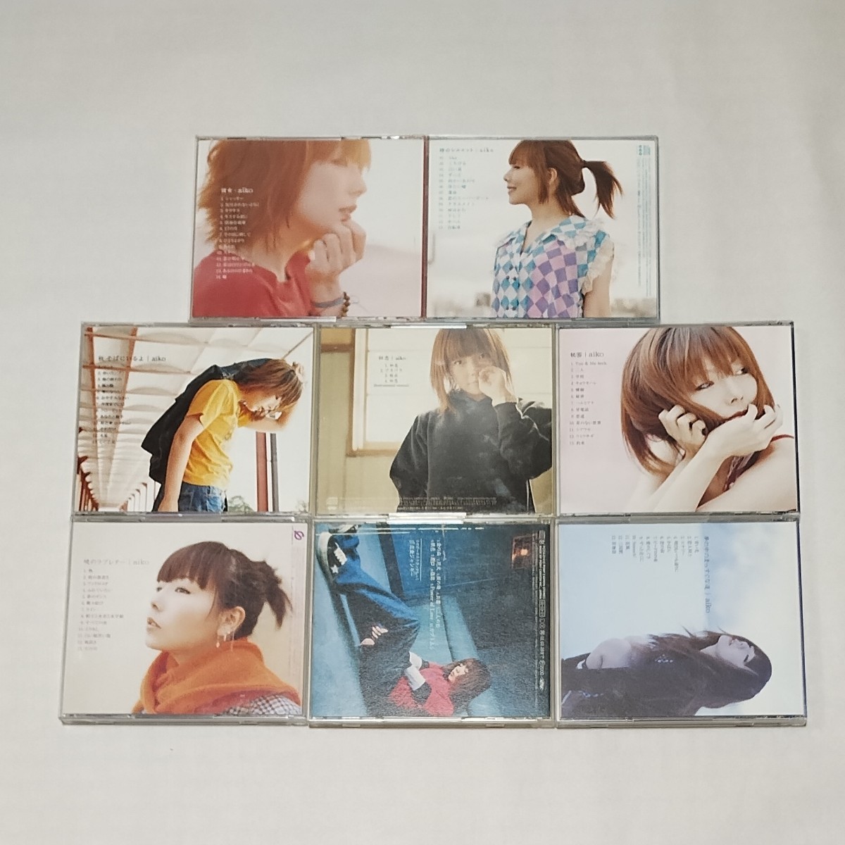 【送料無料】aiko★CD 8枚セット★彼女 時のシルエット 初恋 秋そばにいるよ 夢の中のまっすぐな道 暁のラブレター 秘密 桜の木の下_画像2