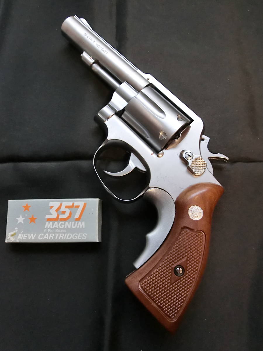 コクサイ S&W M64 4inリアルカスタム ABS ブルバレルタイプ グリップアダプター サービスサイズグリップ付 ミリタリー&ポリス 未発火品