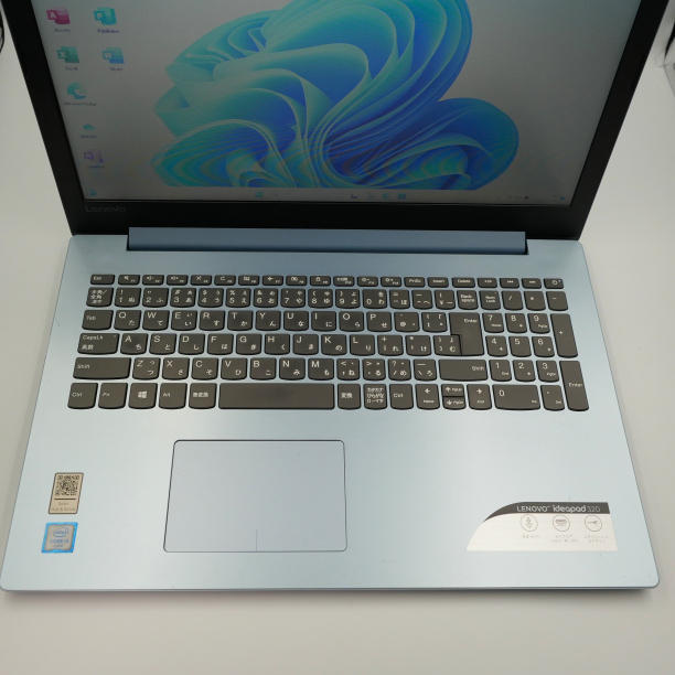 上品な水色 ！美品★ 15.6 レノボ ノートPC ideapad 320-15ISK 80XH Core i3-6006U windows11 pro 12GB SSD256GB カメラあり office (383)_画像4