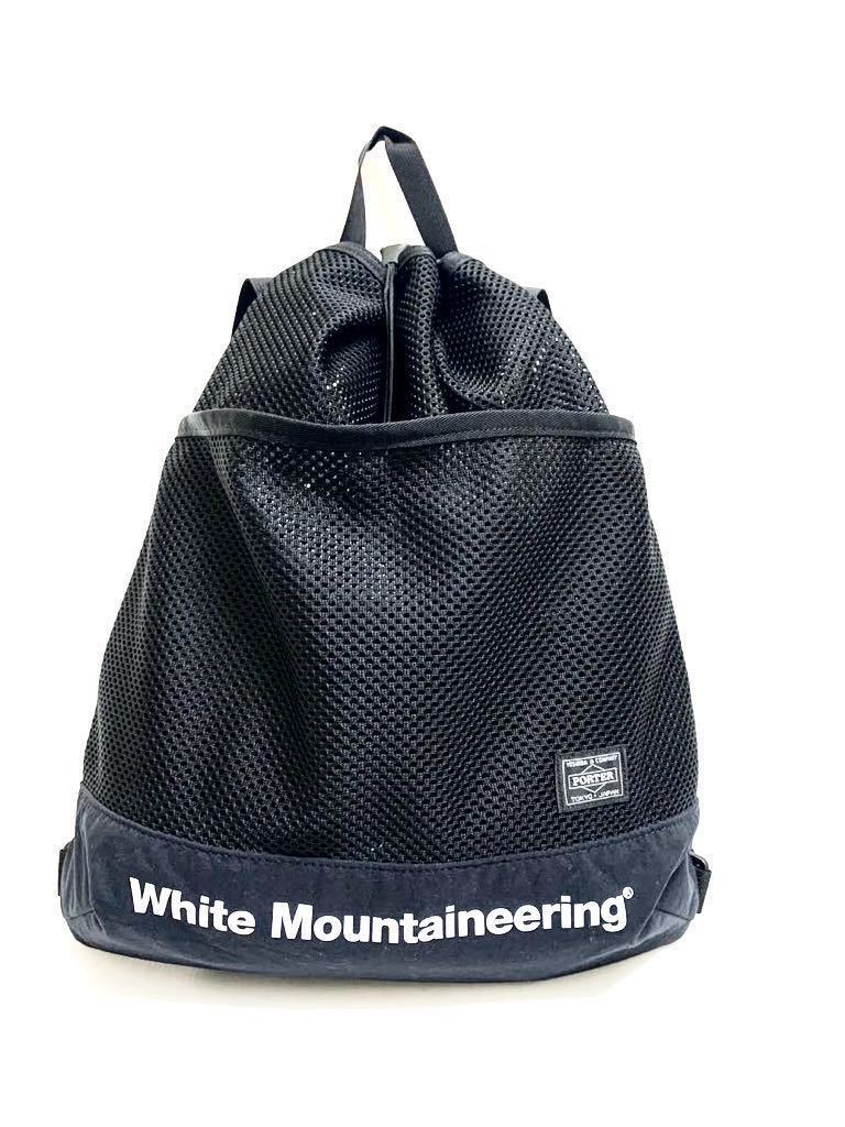 人気 美品 White Mountaineering × PORTER ホワイト マウンテニアリング　リュック リュックサック ブラック ノースフェイス_画像1