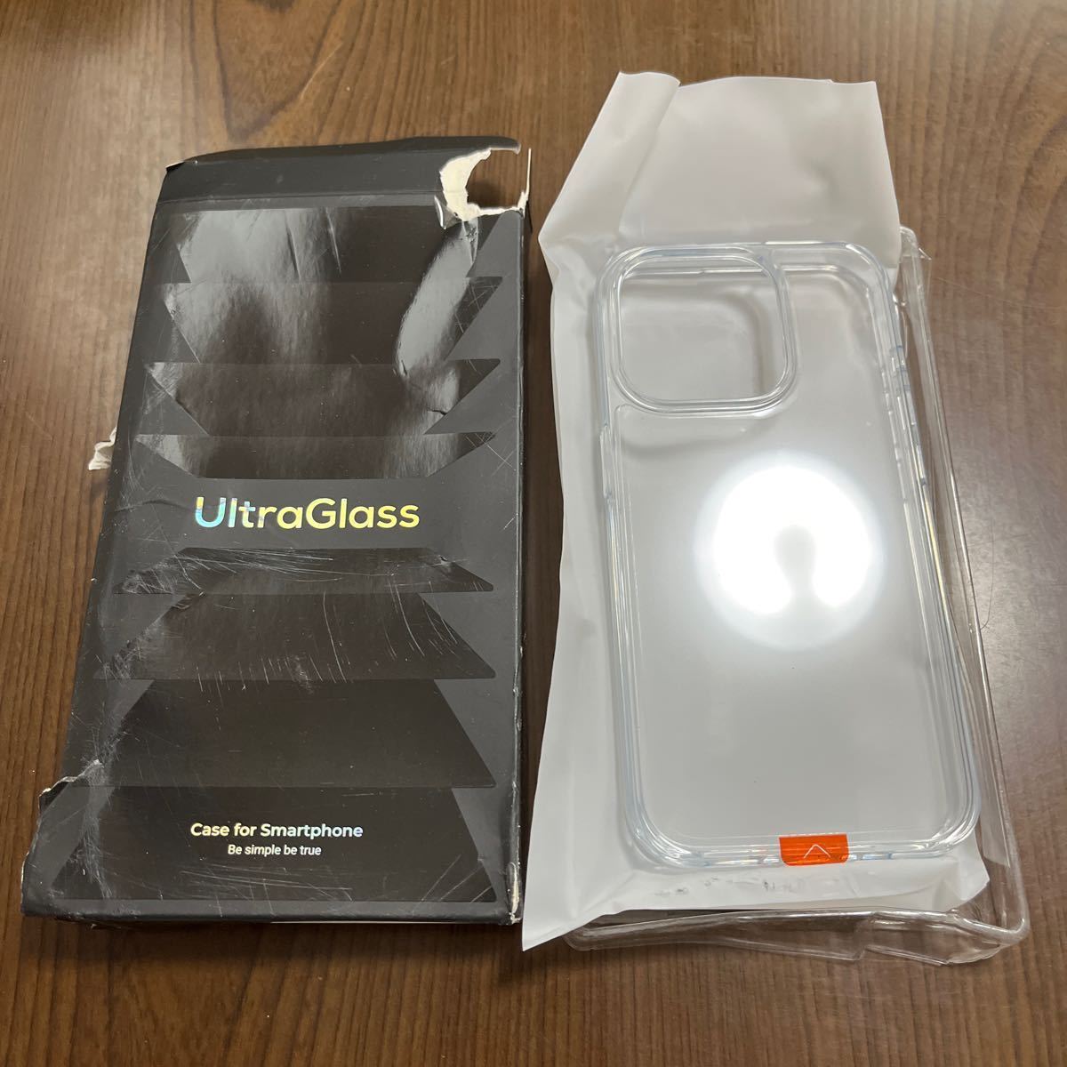 602p2302☆ UltraGlass for iPhone 15 Pro ケース クリア 米軍MIL規格 耐久性 耐衝撃 ワイヤレス充電対応 いPhone15 Pro 用 ケース 