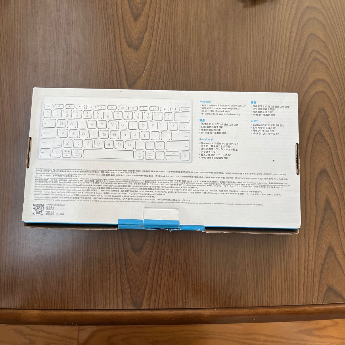 602p2823☆ ヒューレット・パッカード(HP) HP ワイヤレスキーボード 無線 薄型 小型 HP 350 WH コンパクトマルチデバイス ホワイト 