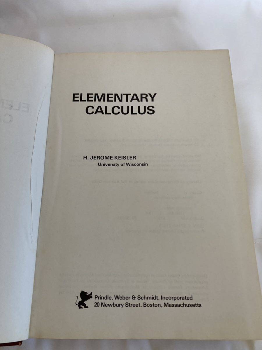 洋書、外国語書籍 Elementary calculus Keisler, H. Jerome - 洋書、外国語書籍 洋書、外国語書籍 Elementary calculus Keisler, H. Jerome - 洋書、外国語書籍