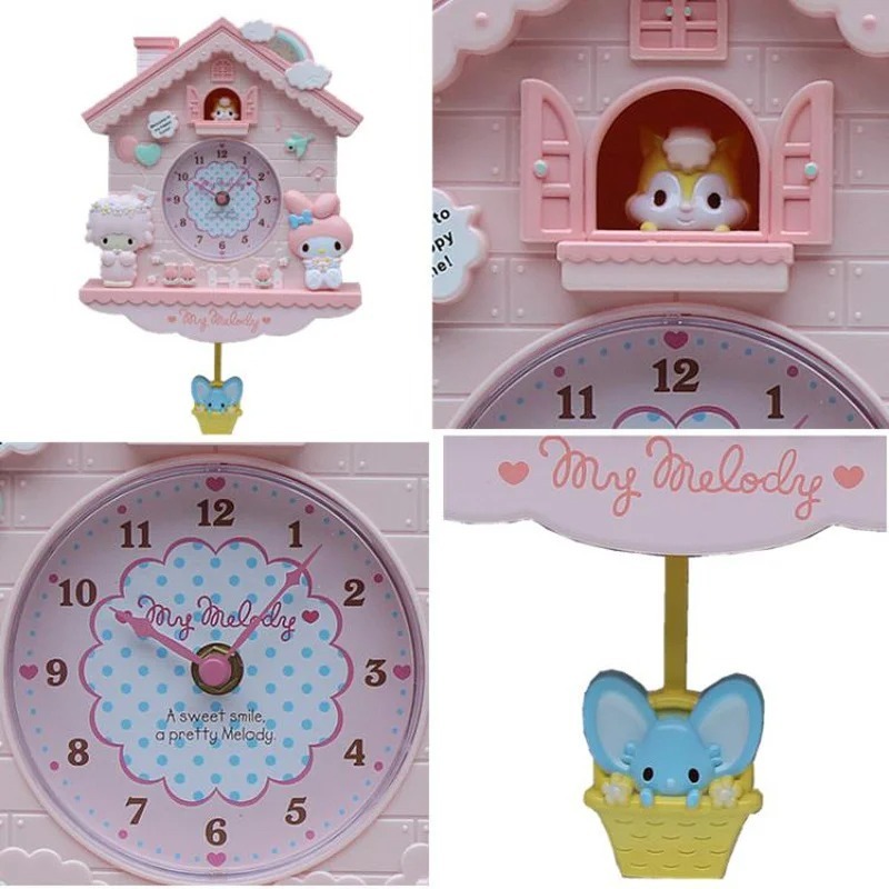 かわいい 壁掛け時計 サンリオ マイメロディ 部屋の装飾 子供部屋 プレゼント_画像2