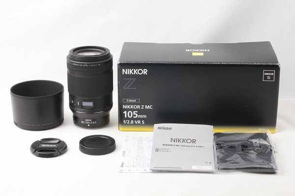 ◆新品同様◆ニコン Nikon NIKKOR Z MC 105mm F2.8 VR S 付属品完備 元箱◇M44014_きれいです！