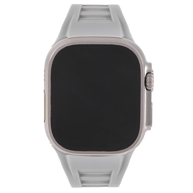  Apple   часы    резина  ремень  44mm/45mm/49mm ULTRA２ ULTRA  ультра  лента  ремень  ... пряжка   ковер  ...   серый 