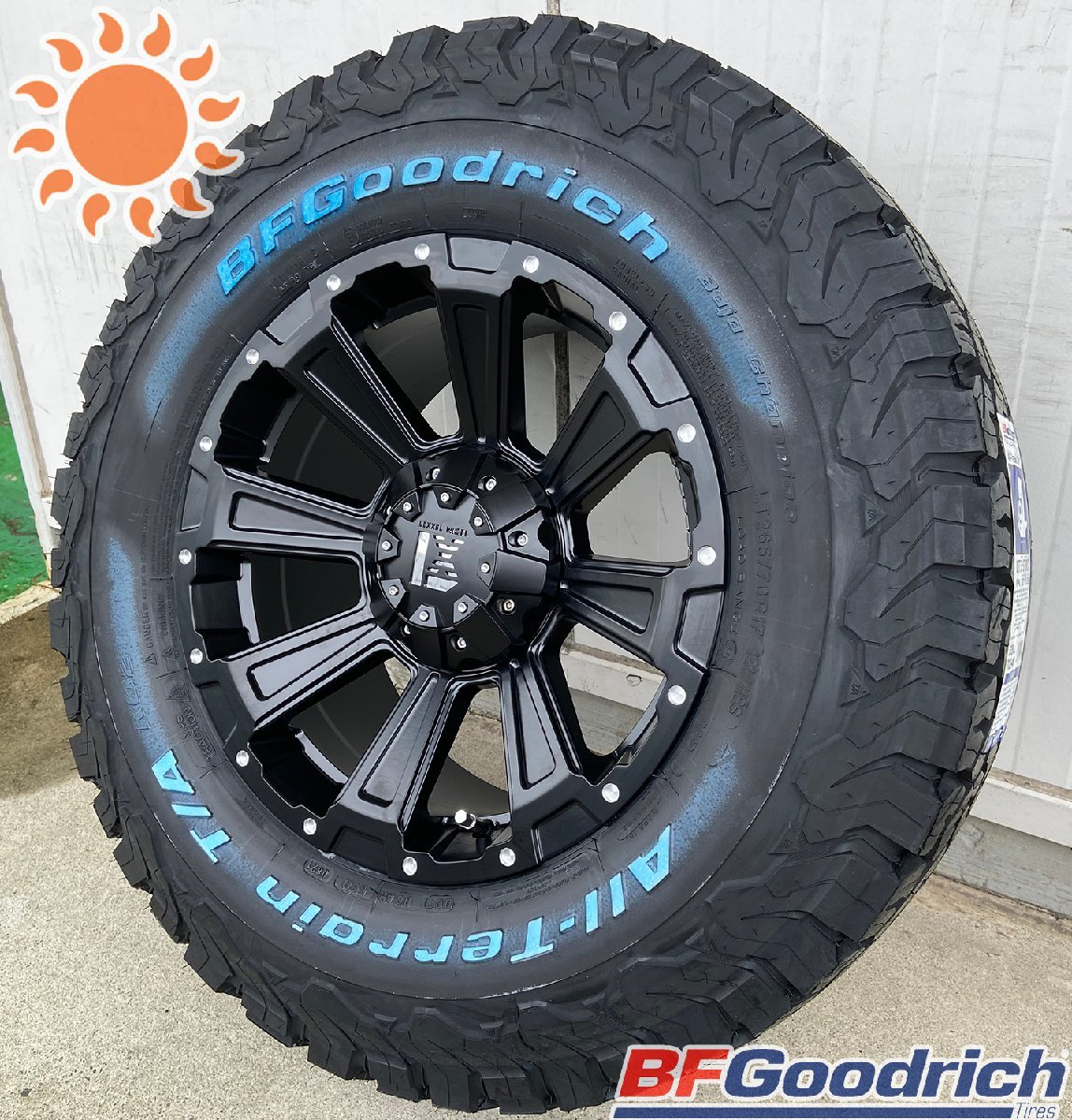 LX600（OFFROAD,EXECUTIVE 含む）17インチ タイヤホイールセット 4本セット 1台分 BF Goodrich ALLTERRAIN KO2 265/70R17 DeathRock_画像10