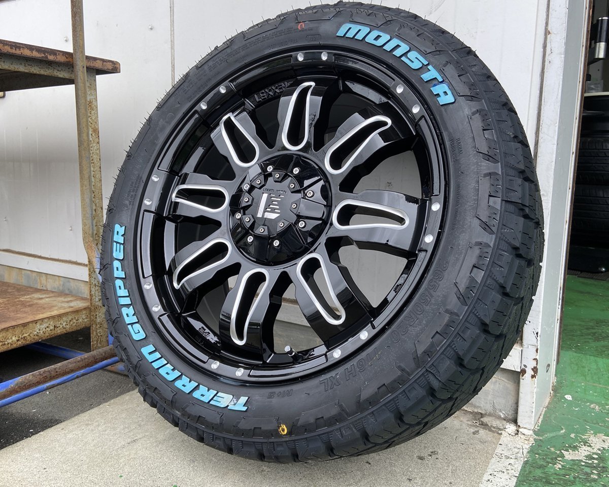 LEXXEL【Balano】JK JL ラングラー グランドチェロキー 20インチ MONSTA TERRAIN GRIPPER 265/50R20 285/50R20 285/55R20 ホワイトレター_画像9