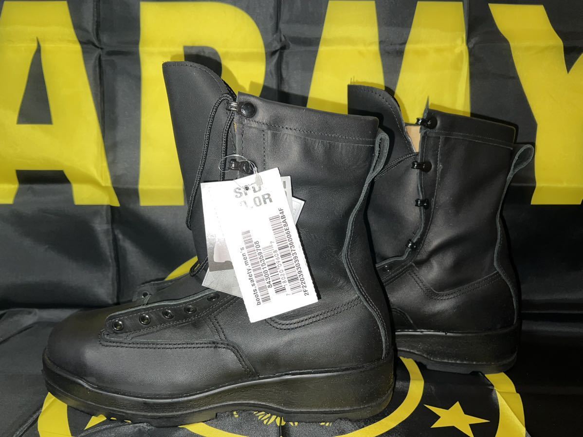  новый товар не использовался с биркой MADE IN USA US NAVY SFD FLIGHT DECK STEEL TOE GORE-TEX BOOTS 10R примерно 28 см ③