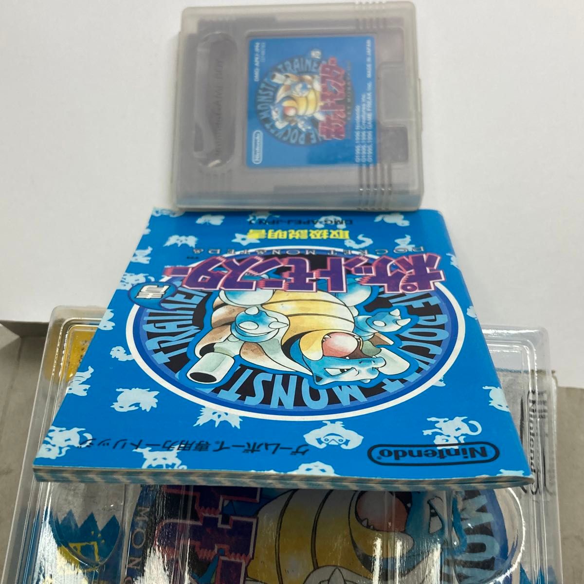 ゲームボーイ ポケモン ソフト ポケットモンスター青 ポケットモンスター　【中古ゲームボーイソフト】 ポケットモﾝ 青