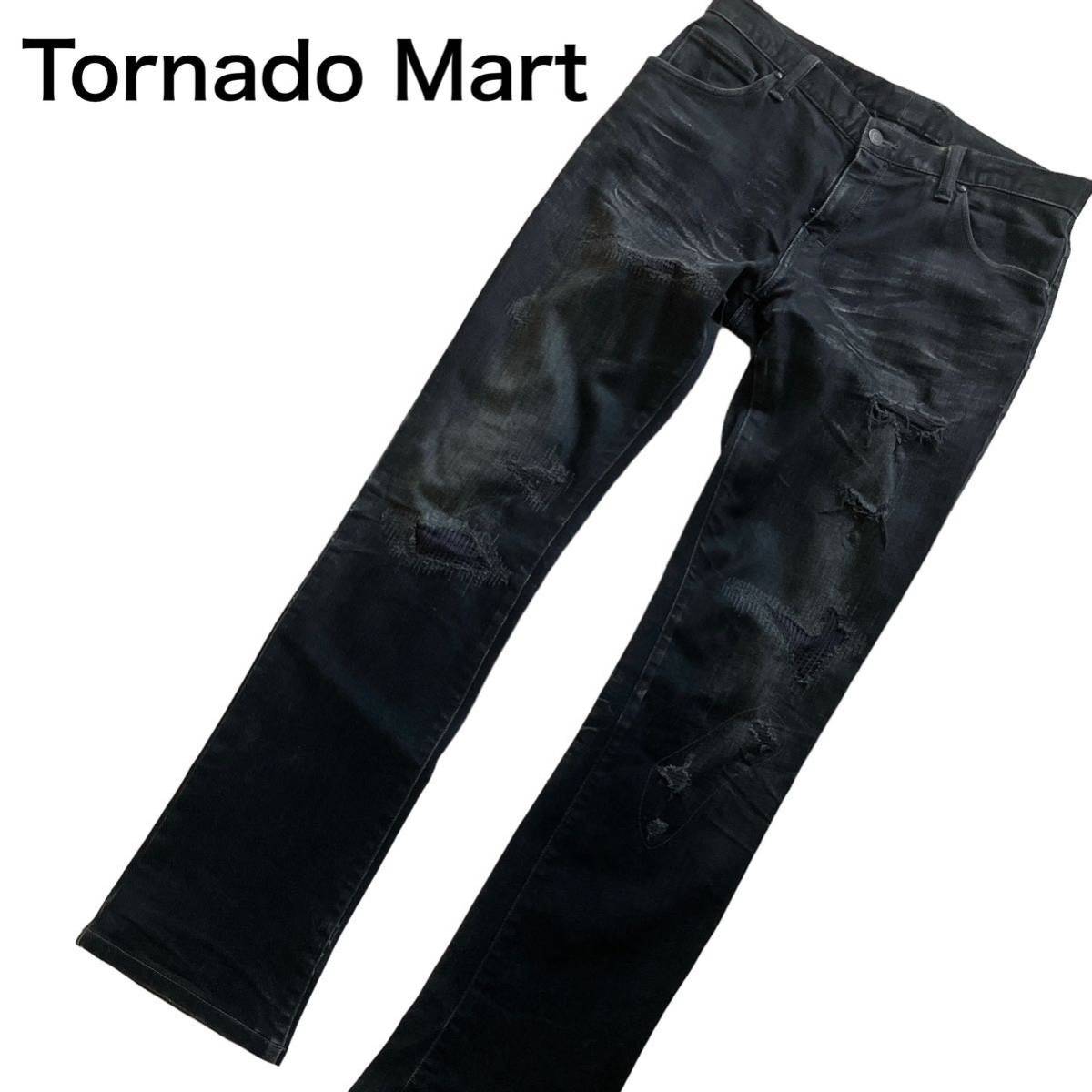 Tornado Mart 00s denim flared pants archive アーカイブ トルネードマート ifsixwasnine lgb L.G.B. KMRii 14th addiction lace-up_画像1