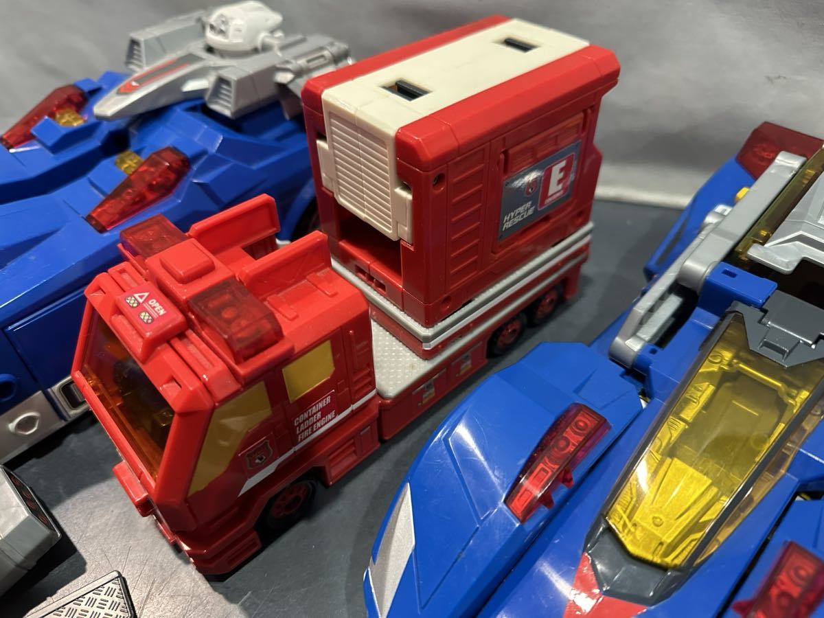 トミカ ハイパーブルーポリス ソニックアロー ソニックブレイカー DX合体 ハイパーレスキュー 当時物 Tomica ミニカー まとめ売り_画像6